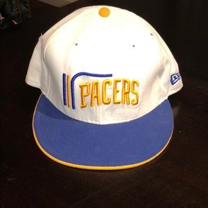 New Era Indiana Pacers Fitted Hat Size 7 3/8